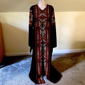 Black chiffon Abaya style dress